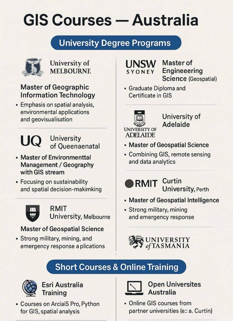gis courses in Australia