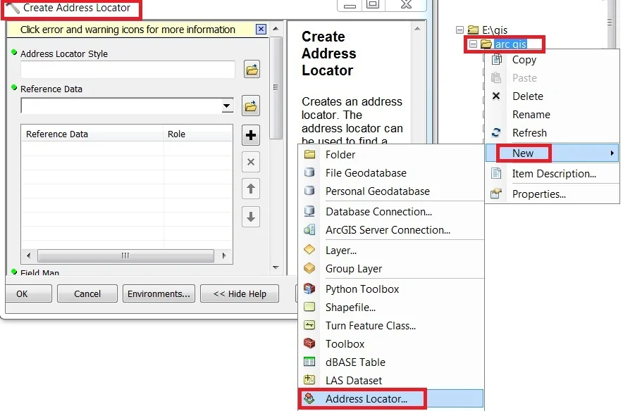 addrerss locator-geocoding in arcgis