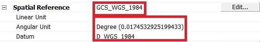 change spatial reference