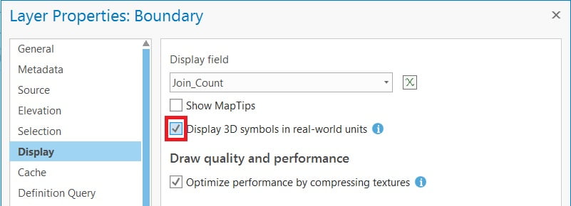 display 3d symbol