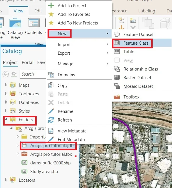 create feature class in arcgis pro
