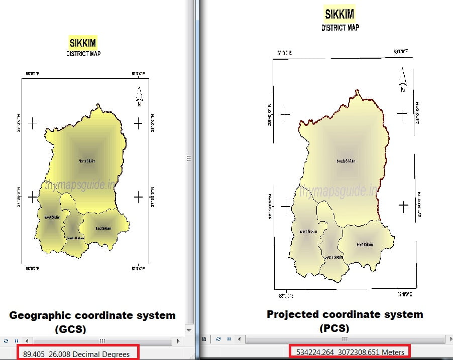 gcs to pcs in arcgis tutorial