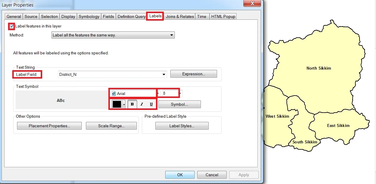 labels in arcgis tutorial