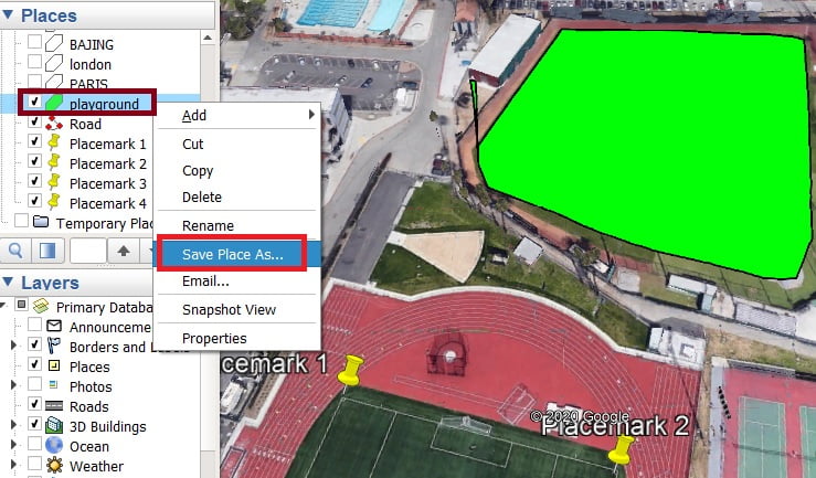 save place as google earth pro download