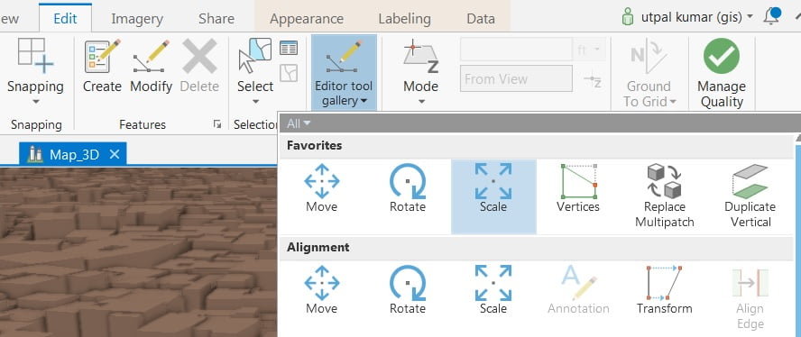 scale feature in arcgis