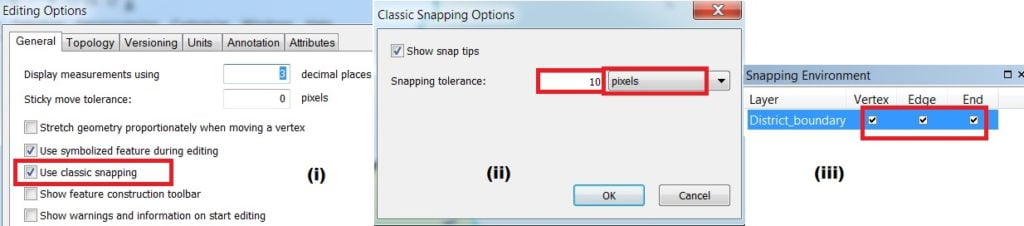snapping for Digitization in arcgis tutorial