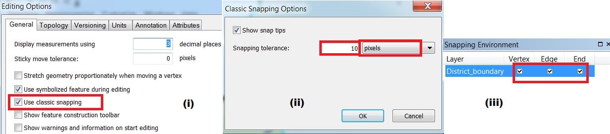 snapping for Digitization in arcgis tutorial
