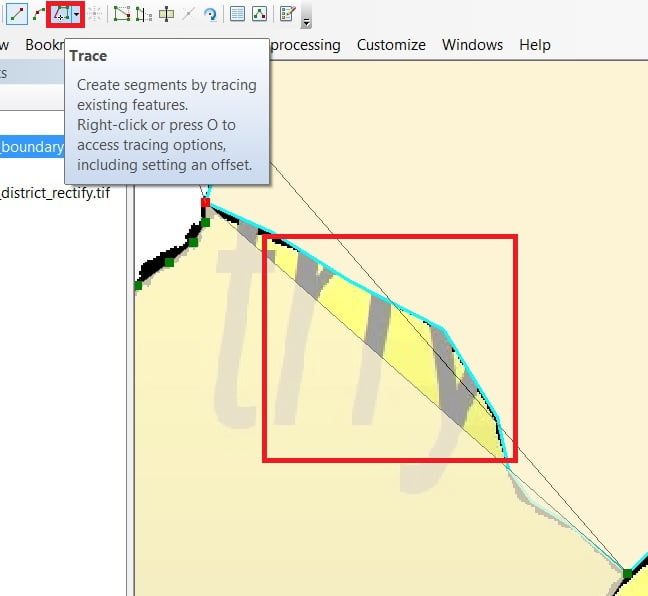 trace Digitization in arcgis tutorial