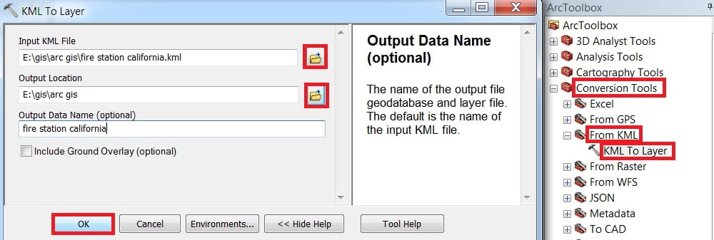 convert kml file to shapefile