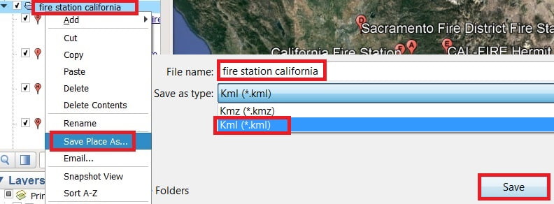 save placeconvert kml file to shapefile