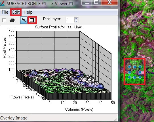 surface profile in erdas imagine