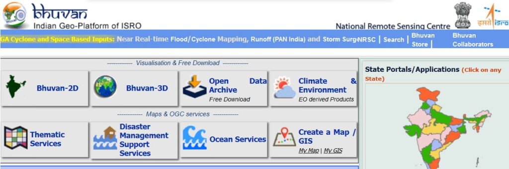 Bhuvan Satellite Imagery Data Sources