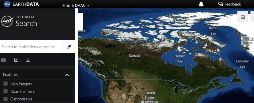 earth data satellite imagery download