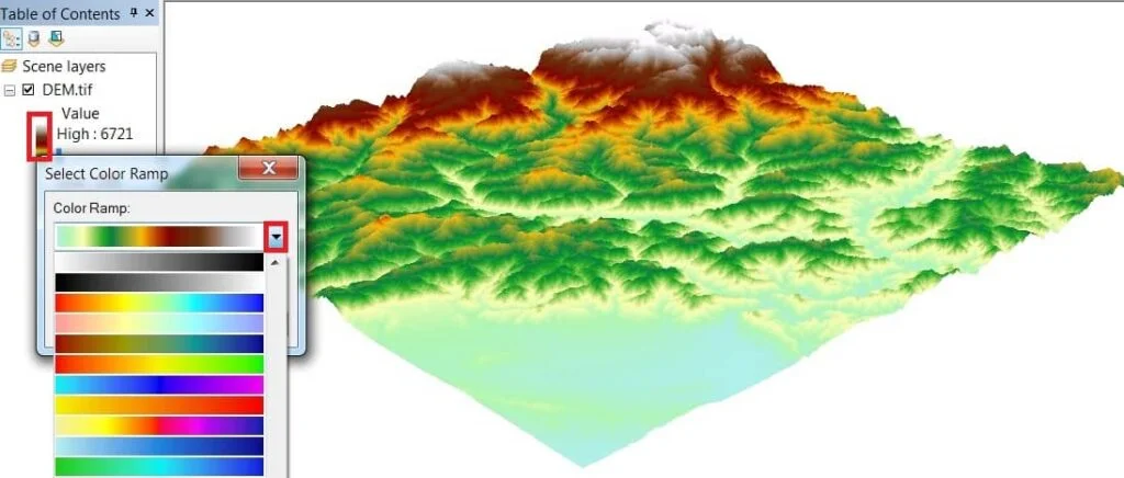 flood simulation model using dem map