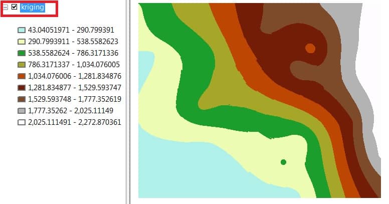 interpolation kriging method