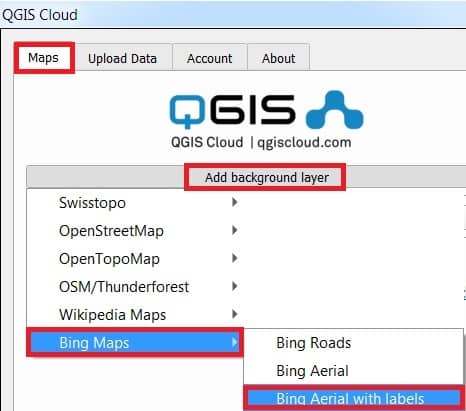 QGIS Online basemap