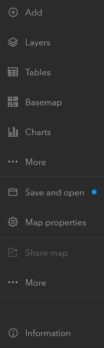 ArcGIS Online Contents Toolbar