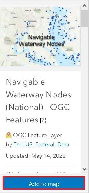 data add to map Arc GIS Online