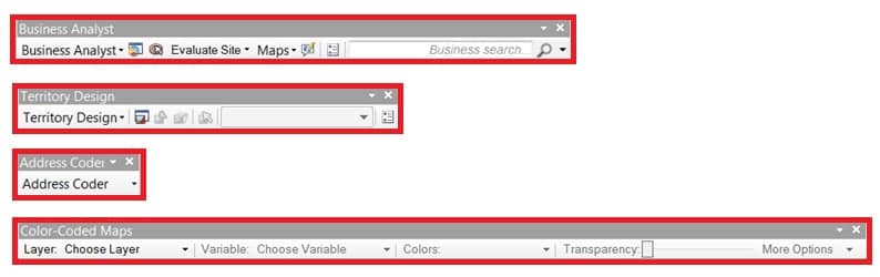 ArcGIS Business Analyst Toolbar