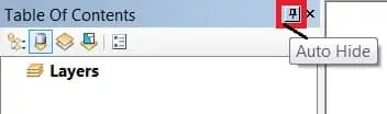Auto Hide/pin Table Of Contents in  ArcMap
