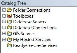 ArcGIS Catalog Tree