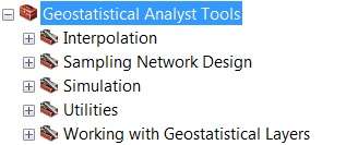 ArcGIS Geostatistical Analyst tools