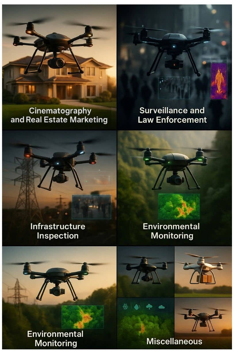 Aerial Photogrammetry Applications with Specialized UAV Payloads