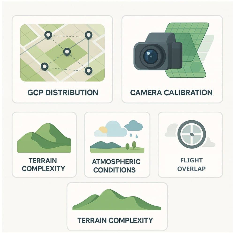 Key factors influencing photogrammetric accuracy