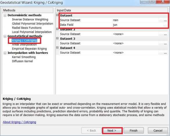 Geostatistical Wizard dialog box