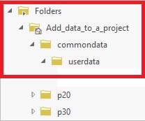 Add data from a folder