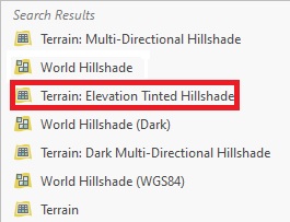 Terrain: Elevation Tinted Hillshade