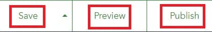 save-preview-publish arcgis Survey button