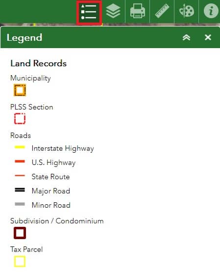 Livingston Country Parcel Viewer Legend