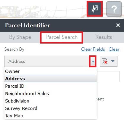 Parcel Identifier by Parcel Search