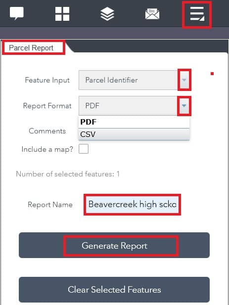  Parcel Report Tool