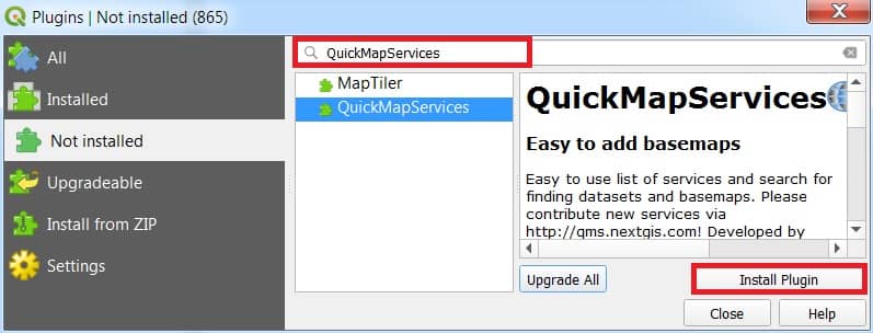 QuickMapServices plugin