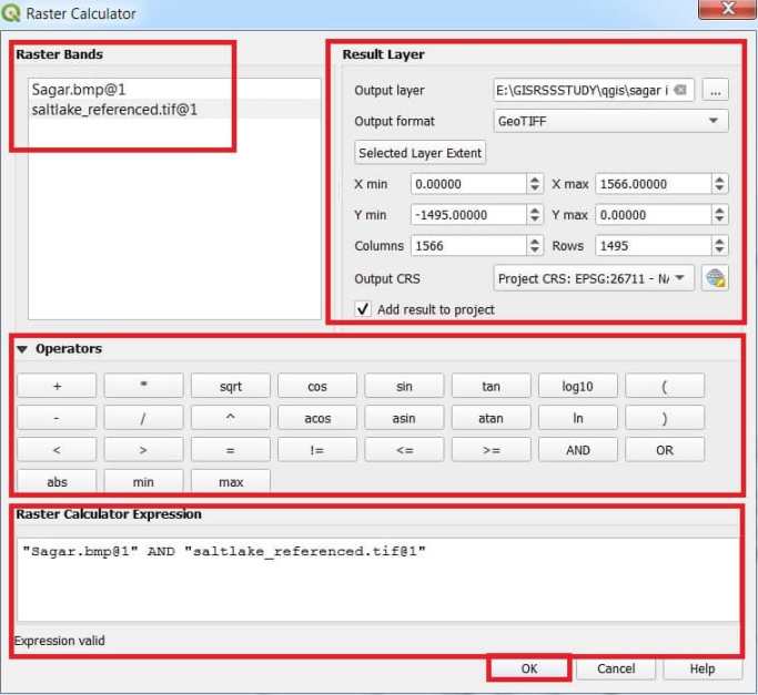 How to use Raster Calculator in QGIS