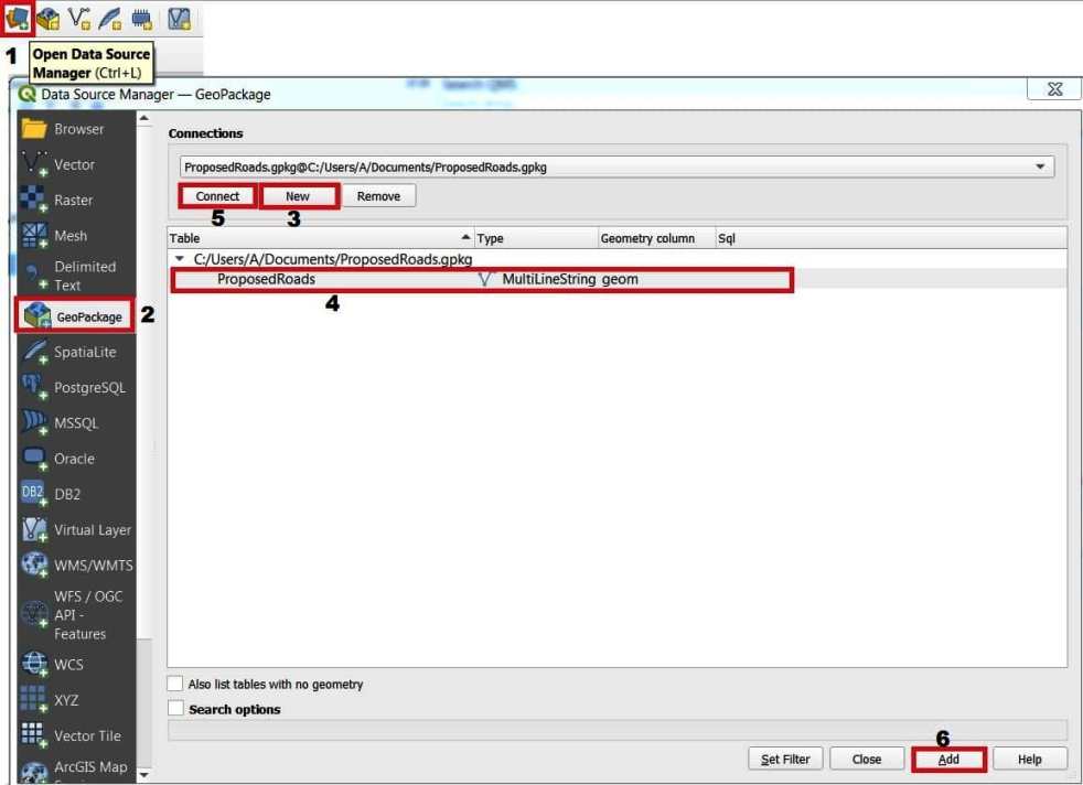 Create a GeoPackage in QGIS