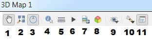 3D Map View Toolbars qgis