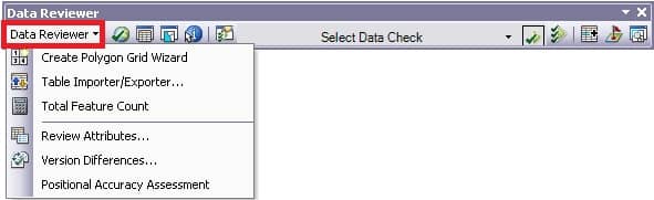 ArcGIS Data Reviewer Toolbar