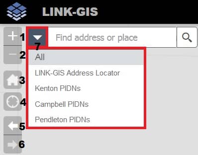 link gis Quick Toolbar