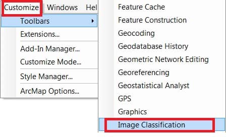 Image Classification toolbar