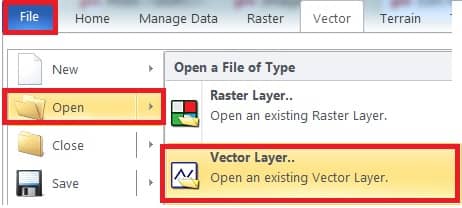 open Vector or Thematic file