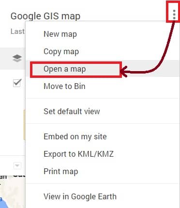 Open gis Data in Google Map