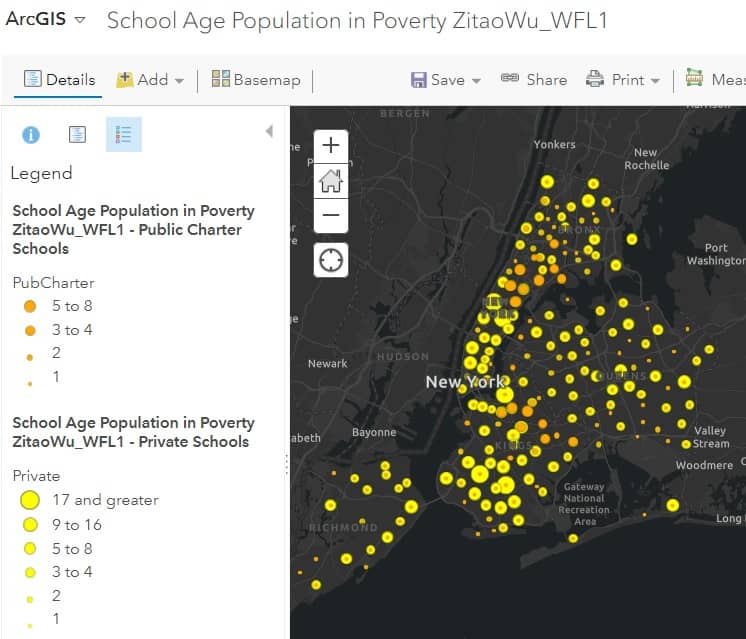 Spatial Data Exploration in ArcGIS webmap