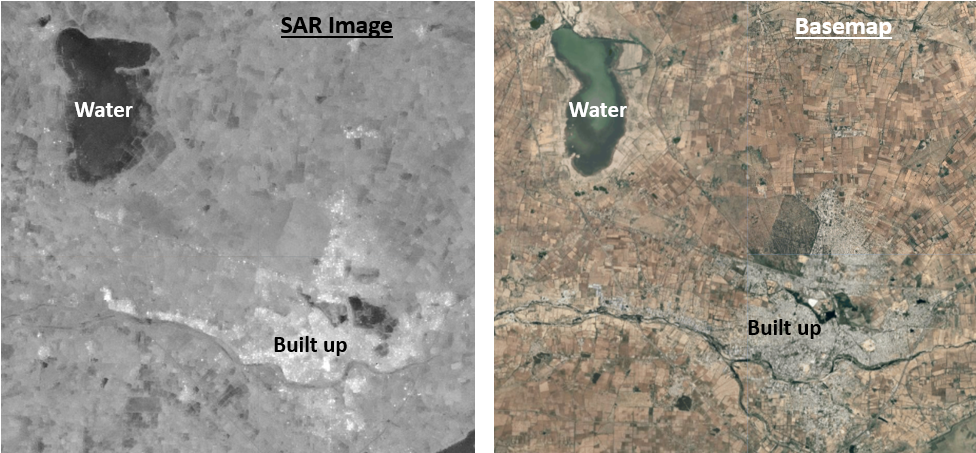 Synthetic Aperture Radar
 satellite image
