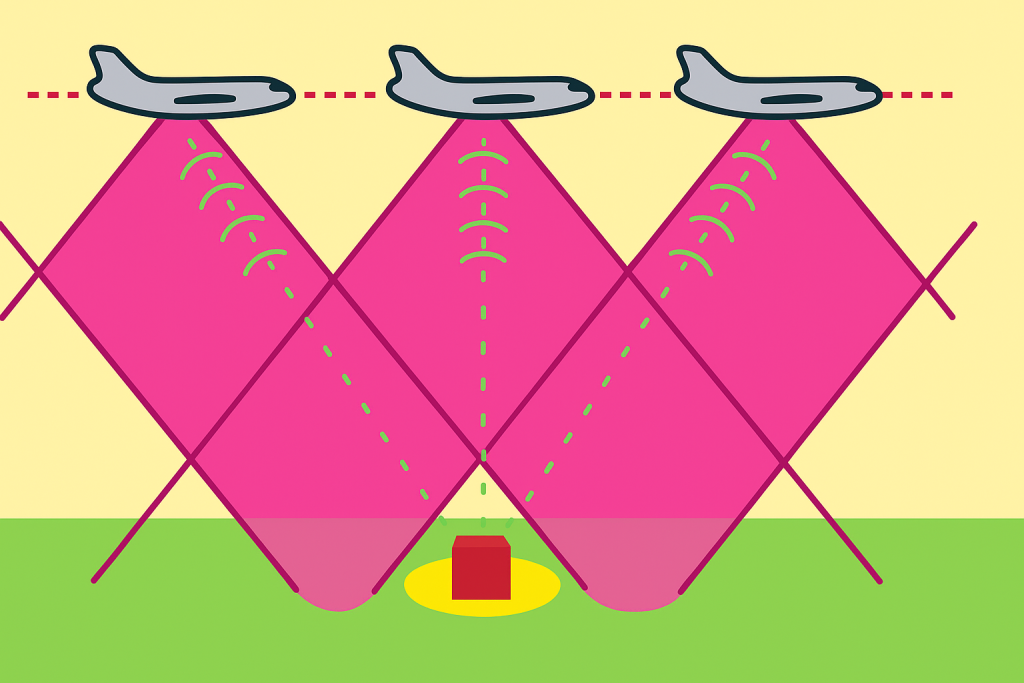 Synthetic Aperture Radar flight direction