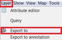 export layer in gvSIG
