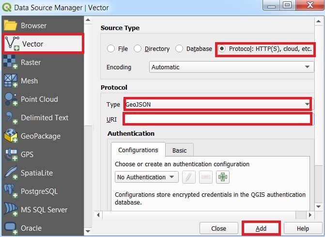 Create a GeoJSON in QGIS