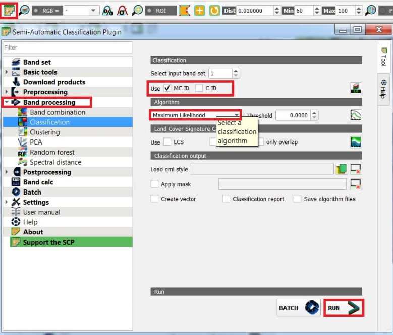 perform Supervised Image Classification in qgis